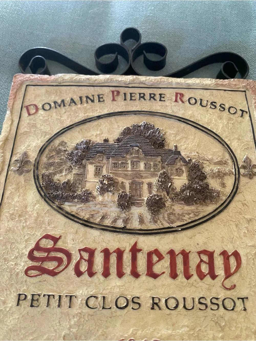 10x6”Pamela Gladding Santeny Winery Cafe Kitchen Bar Wall Hanging